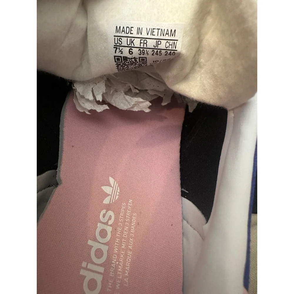 Size 7.5 - Adidas Gazelle Bold Lucid Blue Pink W